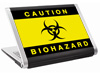 Наклейка на нетбук  -  Biohazard (297х223 мм) глянц.