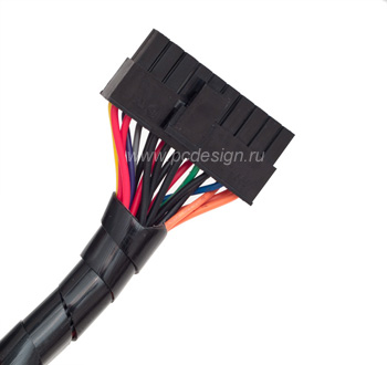 Обмотка для кабеля спиральная черная 5bites SWB1010 10мм моток 10м