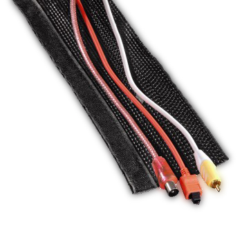 Обертка для кабелей на липучке  черная  1 8м   Hama 20597