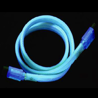 Флуоресцентный SATA кабель от Vizo  синего цвета