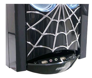 Моддинг корпус JCP Spider  черный  с пауком термосенсором