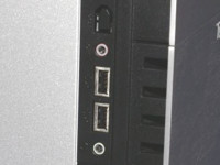 USB & Audio Port on side of front panel 
