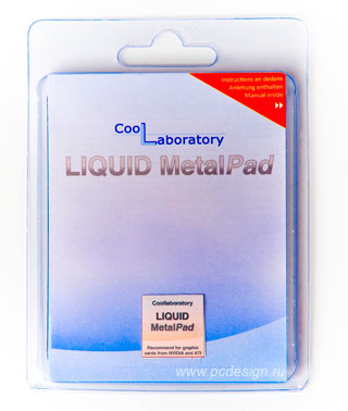 Coollaboratory Liquid MetalPad термопрокладка  для GPU  1 шт 20х20мм