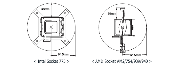 Кулер для процессора Intel и AMD Zalman CNPS8700 NT с синей подсветкой