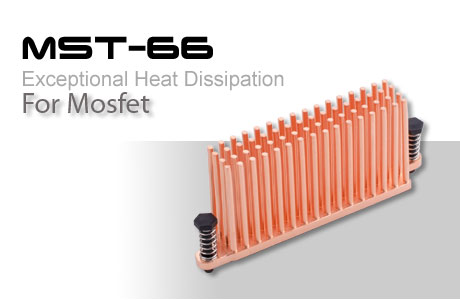 Радиатор для мосфета Enzotech MST 66 forged copper медный GigaByte