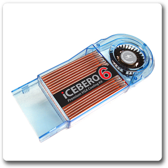 Супер комплект охлаждения Vantec IceBerg 6  для VGA с радиаторами чипов памяти