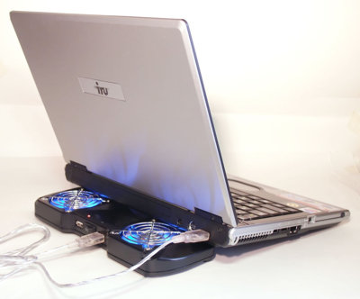Кулер ноутбука Pacific Breeze  черный  2 подсвеченых вентилятора  2xUSB порта