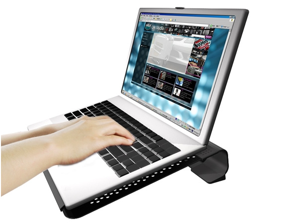 Кулер для ноутбука CoolerMaster NotePal U1 Active R9 NBC 8PAK GP черный с вент 