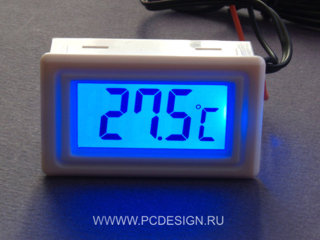 Моддерский термометр Kama Thermo TM02 WH белый с синей подсветкой