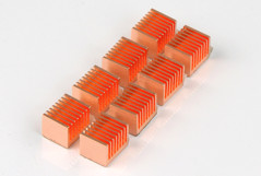 Комплект медных радиаторов для RAM и BGA памяти  термоклей  8шт  