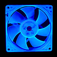 Флуоресцентный вентилятор   синий