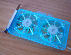 Spectrum Fan Card синяя  светится в ультрафиолете