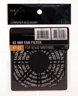 Фильтр для вентилятора 92 мм Nexus FF 92 пластиковый с поролоном