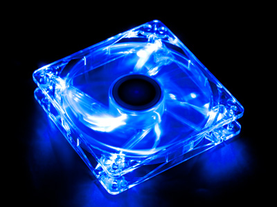 Вентилятор с подсветкой синей 120 мм XILENCE COO XPF120 TBL прозрач 