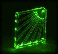 Прозрачная решетка для вентилятора с RGB светодиодом 
