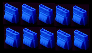 Набор Vizo флуоресцентных синих  молекс мама 10 шт  с инструм   светятся в у ф 