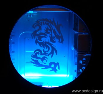 Наклейка гравировочная на окно   Chinese dragon   цвет серебристый металик