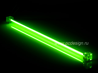 Неоновая лампа зеленая CoolerTech CT TUB G 30см с инвертором