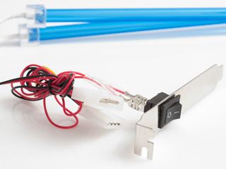 Комплект Revoltec из 2 х синих неоновых ламп 30 см  с инвертором