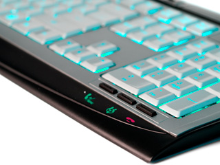 Клавиатура 5bites F21 V3L мульт  с изумруд  подсветкой символов  USB  сереб  чер
