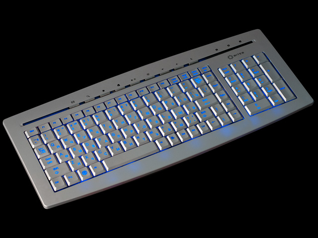 Клавиатура с подсветкой клавиш трехцветной 5bites W9635EL серебристая USB