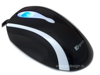 Мышь черная ZIGNUM 525  светящ  колесо  оптическая  800 dpi   USB