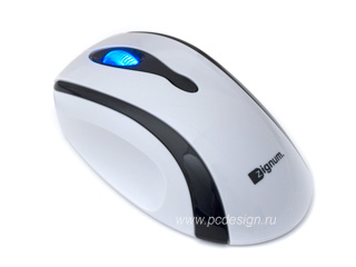 Мышь белая ZIGNUM 525  светящ  колесо  оптическая  800 dpi   USB