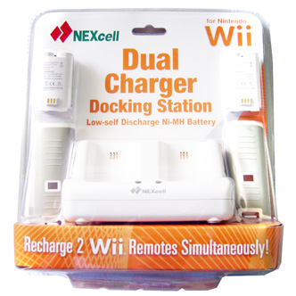 Зарядное устройство подставка Nexcell CS 20 для пультов Nintendo Wii
