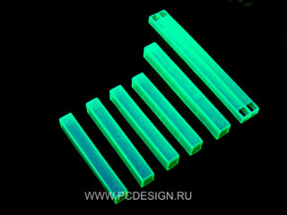 Комплект зеленых флуоресцентных заглушек от PCdesign