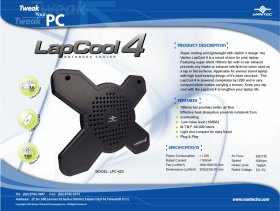 Кулер для ноутбука  Vantec LapCool 4  LPC 402    с 160 мм вентил  