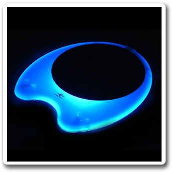 Коврик Vantec  для мыши  USB   с синей неоновой подсветкой