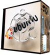 Глянцевые обои для корпуса (миди-тауер) – 'Ubuntu' (Размер 48Х43)