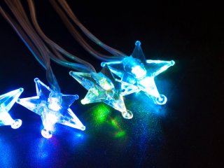 USB Прозрачные звезды со светодиодами внутри
