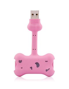 USB разветвитель Bone Doggy Link  розовый