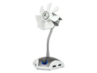 USB Вентилятор настольный ARCTIC Breeze Pro с USB хабом на 4 порта