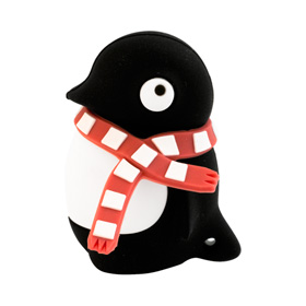 Флэшка подарочная Bone Penguin Driver 8 ГБ черный пингвин