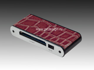 Кардридер USB Tsunami NAZCA 1 3900 all in one  SDHC  коричневый  кожаный