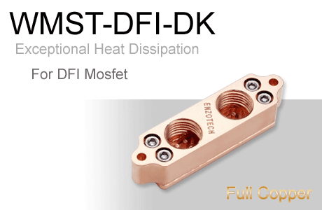 Водоблок для мосфета Enzotech WMST DFI DK Forged Copper Mosfet DFI DK