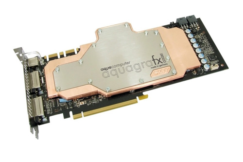 Водоблок aquagraFX для видеокарт nvidia GeForce  285GTX  G200b  реф  диз  тип 1